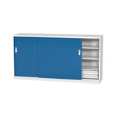 Dringenberg Schiebetürschrank 1030x2000x500 mm mit Trennwand 002036-7035-5010